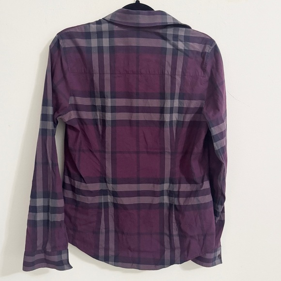 Burberry Lavender and Charcoal Check Shirt - Picture 4 of 4